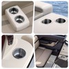Marinebaby 4 Pcs Blue & Red LED Stainless Steel Cup