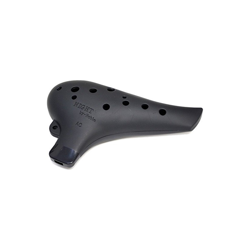 NIGHT by Noble Night Ocarina Plastic AC Black Rubber Finish