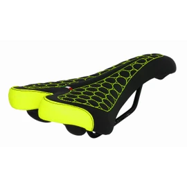 FatBike Saddle Montegrappa for Bicycle MTB Trekking Unisex MOD. SM 4010 Made in Italy. Color Yellow