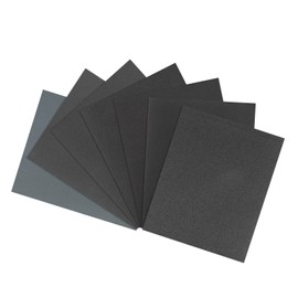 sourcing map 7pcs Sandpaper 400 600 800 1000 1500 2000 2500 Grit 9 x 11 Inch Waterproof Backing Silicon Carbide Abrasive Wet Dry Sanding Sheets for Wood Finishing