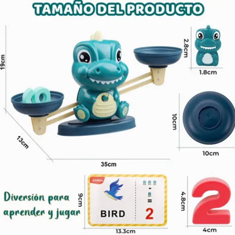 Children Dinosaur Balance Toy Educational Math Enlightenment Kid Math Game
