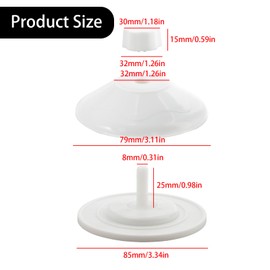 4-Pack Heavy Duty Suction Cups for Cat Window Perch - Replacement Hanger with Screw Nut for Kitty Hammock Bed and Glass Window Seat