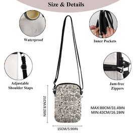 Pyoul Future Eye Doctor Geschenk Ophthalmologie Kritzeleien Crossbody Tasche Optiker Augenarzt Reisetasche Stilltasche Schultasche, Ophthalmology Doodles Cb