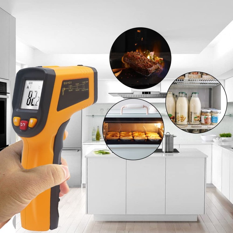KT600Y Infrared Thermometer Gun KETOTEK Digital IR Thermometer -50℃~600℃(-58℉~1112℉) Food