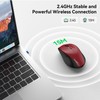 TECKNET Kabellose Maus, 4800 DPI 2.4G Funkmaus mit USB Empfänger,