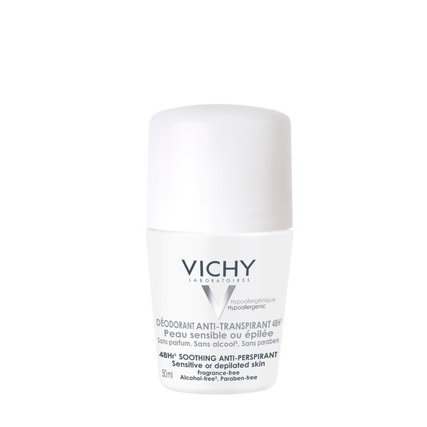 Vichy Deodorants Roll On Anti-Perspirant For Sensitive or Depilated Skin 50ml