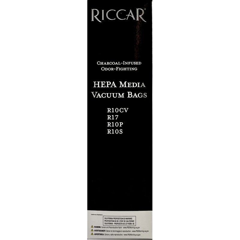 RICCAR SUPERLITE HEPA VACUUM BAGS, RLH-6