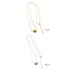 VingTAINE C3348 Necklace, Metal Ball, Sliding Chain, Slider Chain, Simple