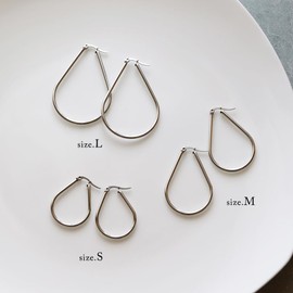 JewelVOX Women's Earrings, Surgical Stainless Steel, Catchless, Hypoallergenic, Hoop for Adults, Fashionable, Silver Stainless Steel