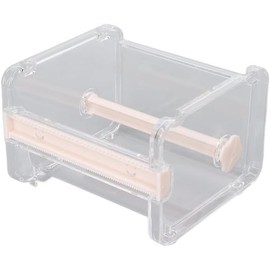 1Pc Clear Visible Washi Packaging Tape Dispenser,Office Tape Holder,Tape Holder Organizer Desktop, Storage Tape Cutting Multi Tape Dispenser,DIY Sticker Roll Tape Cutter Holder ，Washi Tape Dispenser