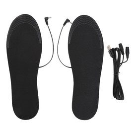 2Pcs Heated Insoles L Size USB Plug in Washable Foot Warmer Electric Heated Soles for Men