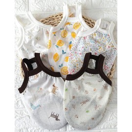 Happy & Puppy [해피앤퍼피] 강아지 오가닉 30수 여름 끈나시 5종 택1 [Happy and Puppy] Dog Organic 30s Summer Strap Tank Top 5 Types Choose 1