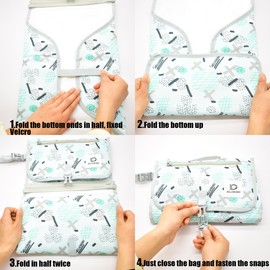 Portable Newborn Baby Changing Mat Accessories for Newborn Baby Portable Waterproof Very Durable Foldable Comfortable and Spacious