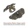sourcing map Hasp Clasp Latch Lock, 76 x 56mm Decorative