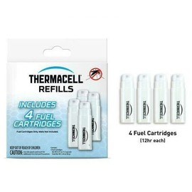 Thermacell C-4 Butane Fuel Cartridge Refill 4-Pack Mosquito Spare Repellent  NEW