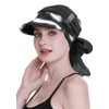 Newsboy - Gorra para mujer, con bufandas, pérdida de cabello,