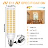 E11 LED Bulb Dimmable,100W Halogen Bulbs Equivalent,T4 Mini Candelabra LED
