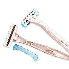 Commercial Kai Razor Disposable 3-Blade Shake Shake No Individual Packaging Amenities [100 Pieces] T-shaped Shaving