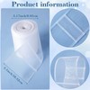 OIIKI 9.8 Yards Translucent Curtain Pleating Tape, White Polyester Sewing