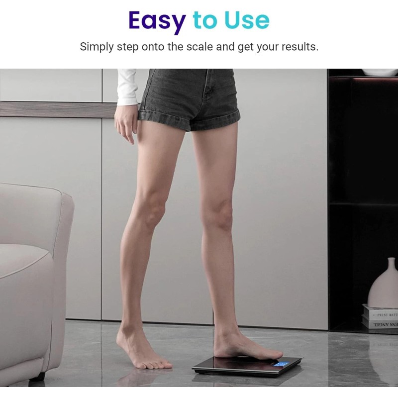 Etekcity EB9380H Digital Body Weight Bathroom Scale - Black