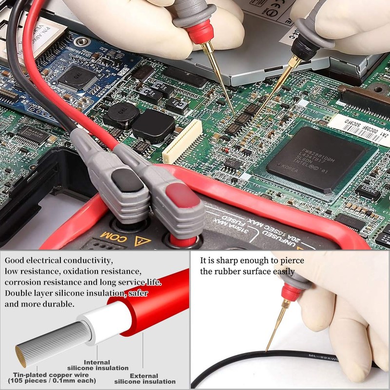 Bionso 25-Piece Multimeter Leads Kit, Professional and Upgraded Test Leads