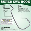 Ewg-Hooks-for-Bass-Fishing-Texas-Rig-Hooks-Offset-Extra-Wide-Gap-Plastic-Worm-Hook Set Freshwater Bass Rubber Worms Bulk Big Fish Swim