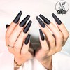 StreetKitty Press On Nails, Classic Gloss Matte Collection, Matte Long