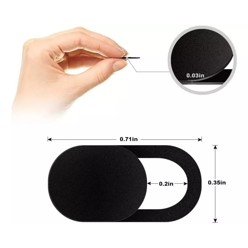 THE9SHOP Cubre Webcam 6 Pack Cubierta Anti Espia Camara Con