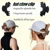 3 PCS Hat Claw Clip for Women,Large Claw Clip for