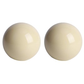 Alomejor Billiard Balls, Pack of 2 2.25" Billiard and Pool Balls, White Resin Snooker Balls, Billiard Table, Billiard Cue Ball