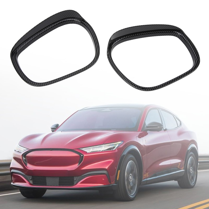 2Pcs Rearview Mirror Rain Eyebrow Frame Door Mirror Frame Trim