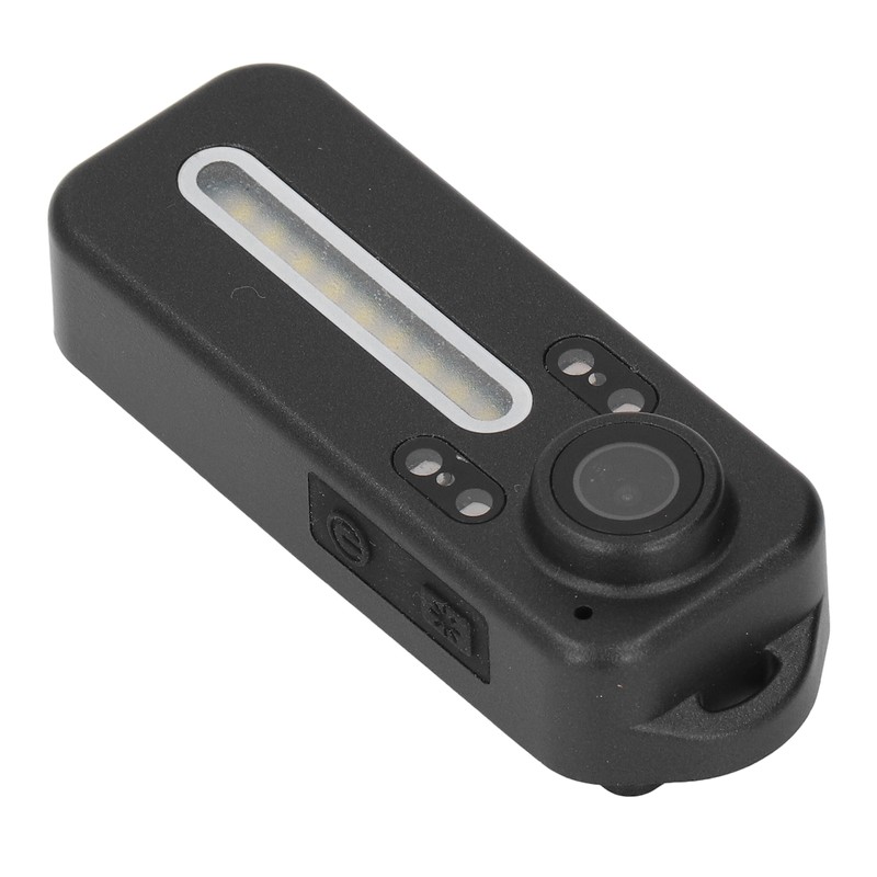 Portable Video Recorder 1080P LED Fill Light Back Clip Night