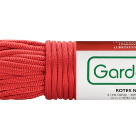 GardenMate® Professional Nylon Outdoor Rope I 31m Long, 4 mm Thick I Different Colours | Paracord 550 | Kernmantle Rope Made of 7 Core Threads of Tear-Resistant Nylon