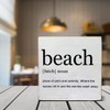 Beach Definition Art Wooden Box Sign Rustic Beach House Decorative