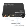 AY107 DAC Converter DigitaltoAnalog Audio Converter RCA 3.5mm Coaxial Optical