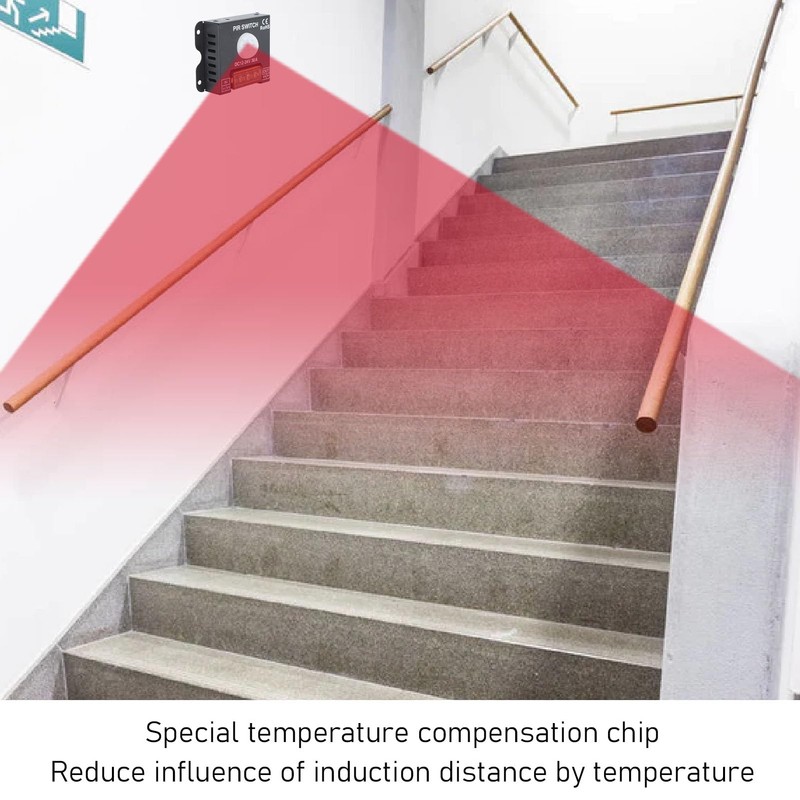 Brrnoo DC 12V 24V 30A PIR Sensor Switch Panel Light