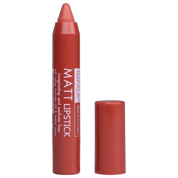 Impala Automatic Matt Lipstick Color 08 Rose Amber Super Longlasting