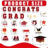 JarThenaAMCS 28Pcs Graduation Car Magnets 6 Inch 2025 Congrats Grad