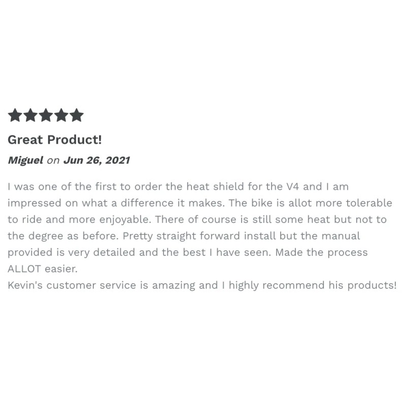 Ducati Spacers Ducati Streetfighter V4 Heat Shield Kit 2020+