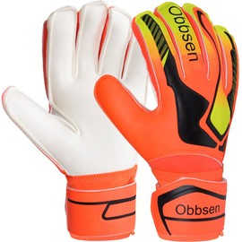 Obbsen Soccer Goalie Gloves for Kids, Youth&Adult Soccer Goalkeeper Gloves, Strong Grip Anti-Slip Latex Palm Breathable Goalkeeping Gloves with Finger Protection, Men/Women/Boys/Girls
