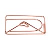 100PCS Paper Clips Portable Mini Cute Shape Electroplated Rose Gold