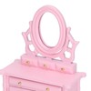 1:12 Scale Dollhouse Toilet Table High Simulation Wooden Miniature Dressing