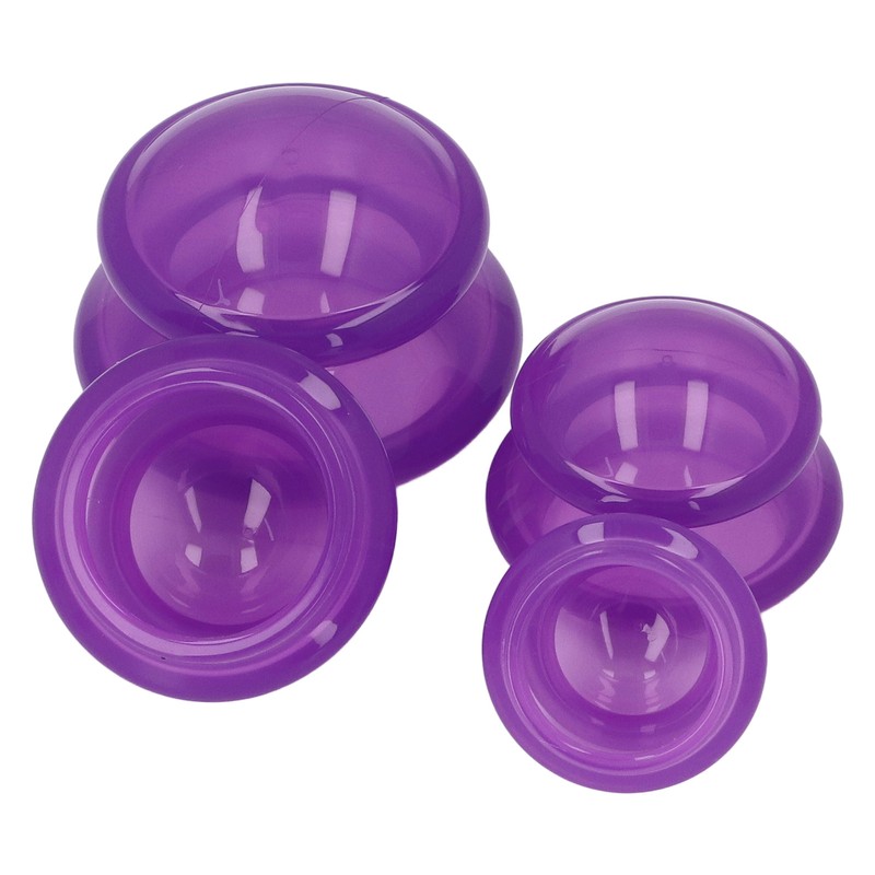 6pcs Silicone Cupping Set High Transparency Wet Absorption Negative Pressure