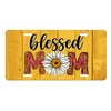 Blessed Mom Daisy Aluminum Front License Plate