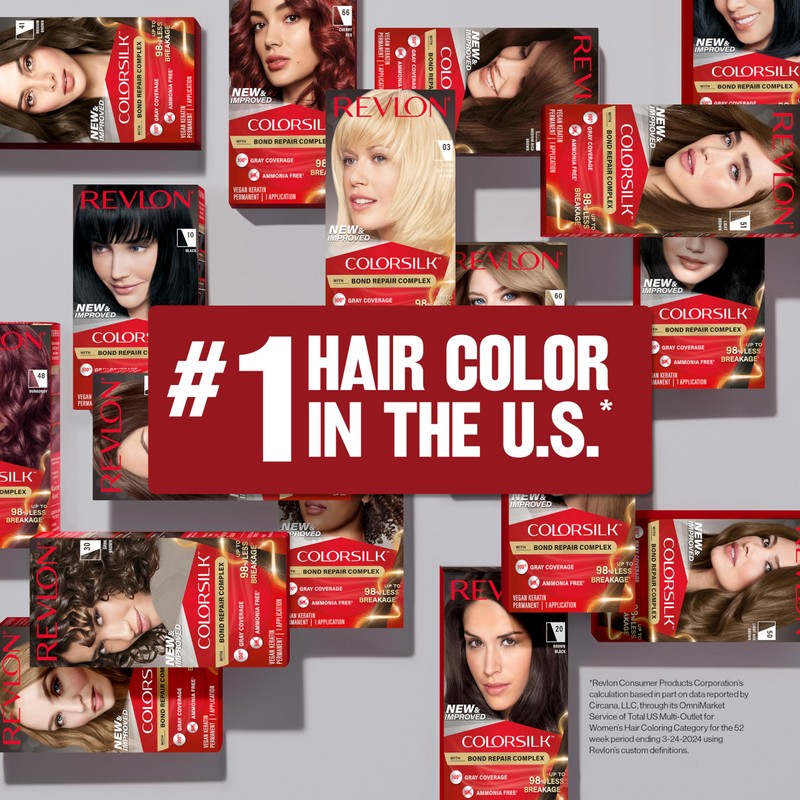 Revlon ColorSilk with Bond Repair Complex, Blonde Permanent Hair Color,