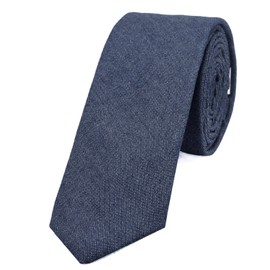 DonDon Men's Tie 6 cm Cotton Plain Checked and Polka Dot Mottled -