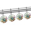 C.IOPMNU 12pcs Seashell Shower Curtain Hooks, Ocean Theme Decorative Shower