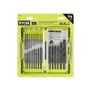 RYOBI Black Oxide Round Shank Drill Bit Set (25-Piece)