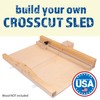 Fulton DIY 17" Crosscut Sled for Table Saw Kit w/Predrilled