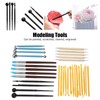 Clay Sculpting Tools Kit 33pcs Ball Stick Silicone Pen Portable